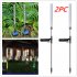 2Pcs LED Solar Powered Acrylic Bubble Tube Lights for Patio Backyard Lawn Decor color