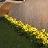 2Pcs LED Sunflower Style Lawn Lamp Outdoor Waterproof Courtyard Garden Lamp