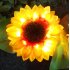 2Pcs LED Sunflower Style Lawn Lamp Outdoor Waterproof Courtyard Garden Lamp