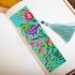 2Pcs Leather Bookmark Tassel Book Marks 5D DIY Diamond Painting Special Shaped Diamond Embroidery