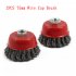2Pcs M14 Crew Knot Wire Wheel Cup Brush Set for Angle Grinder Steel Wire Alloy Twisted Crimped Wire Brushes Kit 2pcs 75mm bowl brushes