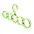 2Pcs Multifunctional 5 Ring Hanging Racks for Scarf Silk Scarves Belt ie green