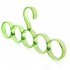 2Pcs Multifunctional 5 Ring Hanging Racks for Scarf Silk Scarves Belt ie green