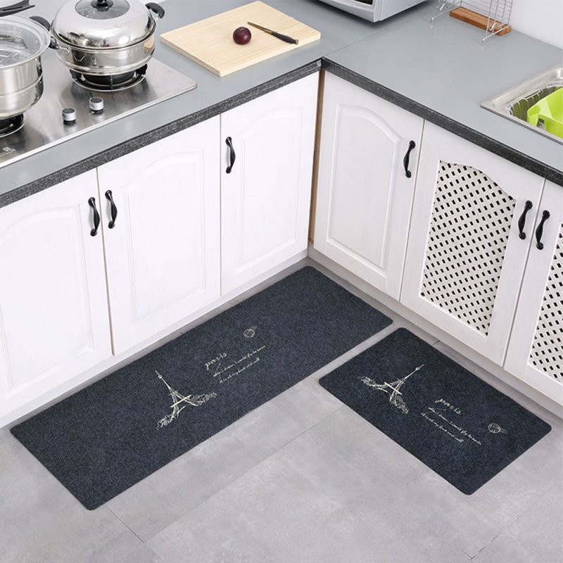 2Pcs Non Slip Water Oil Absorption Mats Carpet for Kitchen 40x60+40x120cm