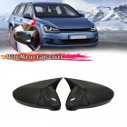 2Pcs Replacement Door Rearview Mirror Cover Caps Compatible For Golf Mk7 Mk7.5 GTD R 2014-2019 5G0857537 5G0857538