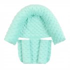 2Pcs/Set Baby Safety Seat Headrest + Safety Belt Cover Set for Infants Mint Green