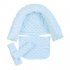 2Pcs Set Baby Safety Seat Headrest   Safety Belt Cover Set for Infants Sky blue