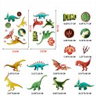 2Pcs/Set Luminous Dinosaurs Wall Stickers Glow in The Dark Decorative Decal for Kids Room As shown