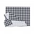 2Pcs Set Newborn Plaid Printing Swaddle Blanket with Beanie Set Soft Stretchy Towel for Baby Boys Girls Black plaid 80 100cm