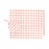 2Pcs Set Newborn Plaid Printing Swaddle Blanket with Beanie Set Soft Stretchy Towel for Baby Boys Girls Meat meal plaid 80 100cm