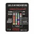 2Pcs T10 5050 Remote Control Car Led Bulb 6 Smd Multicolor W5w 501 Side Light Bulbs