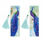 2Pcs Tassel 5D DIY <span style='color:#F7840C'>Diamond</span> Painting Leather Book Marks Special Shaped <span style='color:#F7840C'>Diamond</span> Embroidery Bookmark