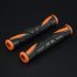 2Pcs Universal Soft Non Slip Brake Lever Grip Protector Handlebar Cover for Motorcycle Orange