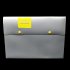 2Pcs Waterproof Nonslip Document Bag Paper File Folder with Snap fastener for Storage