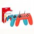 2Pcs Wired Game Controller for Switch NS Console with Vibration Function Red and blue