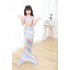 2Pcs set Girl Kid Swimsuit Halter Bra   Mermaid Tail Colorful Split Swimwear for 3 12Y C S