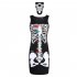 2Pcs set Halloween Sexy Bodycon Dress   Mask Skeleton Sleeveless Cosplay Party Costume black XL