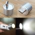 2W Portable Mini USB LED Spotlight Lamp Mobile Power Flashlight  Silver