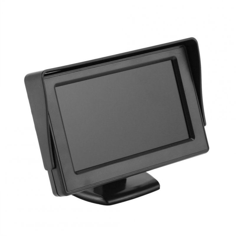 4.3 Inch TFT LCD Monitor Car Rearview Full Color Display 2-channels Video Inputs Visual Reversing for Car VCD/D
