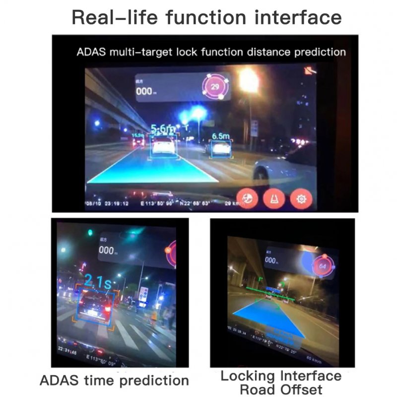 Car Dash Cam Loop Recording Parking Monitoring Night Vision Usb Driving Recorder for Adas Android Navigation 