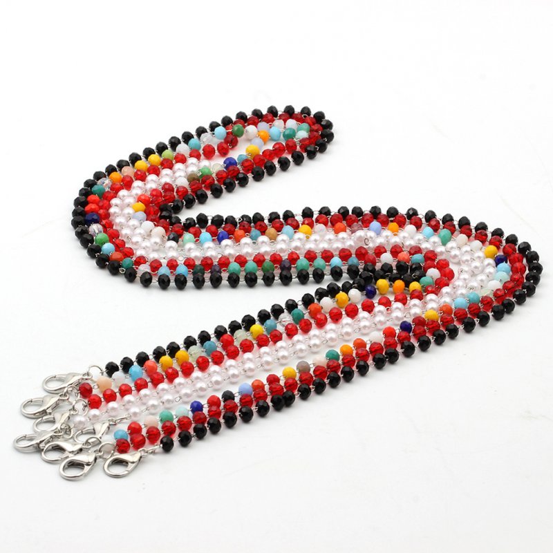 Mask Lanyard Hand-made Crystal Chain Multi-color Anti-drop Chain