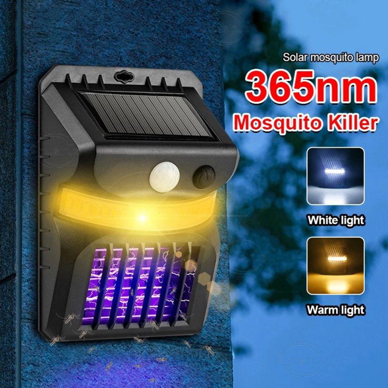 Mosquito Killer Solar Lamp Ip65 Waterproof Energy Saving Intelligent Sensor Outdoor Garden Wall Lamp