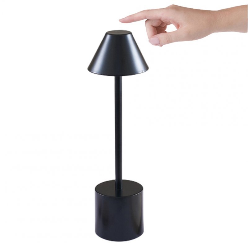 Led Touch Table Lamp 3 Colors Stepless Dimming Usb Rechargeable Eye Protection Night Light Desk Lamp 