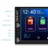 2din Car Radio 7 inch Hd Large screen Mp5 Carplay Bluetooth compatible Fm Music Player Ahd Reversing Video Standard  12 lights