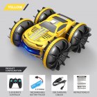 2in1 Rc Car 2 4ghz Remote Control Boat Waterproof Radio Controlled Stunt Car 4wd Vehicle All Terrain Beach Pool Toys For Boys Yellow single remote control