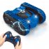 2in1 Remote Control Double Side Stunt Vehicle Track   Desert Wheel Switch blue