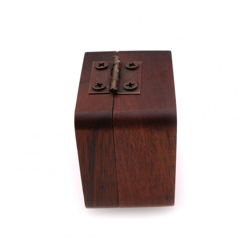 Wooden Guitar Pick Plectrum Box for 4pcs Picks Hold  