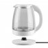 2l Glass Electric Kettle With Led Indicator Household Auto Shut off Boil dry Protective Hot Water Boiler white EU plug