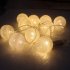 2m 10 Lamp Led Light  String 6cm Diameter Cotton Ball Lights Interior Outdoor Decoration Night Lights For Children Room Party Wedding Garden Colorful