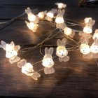 2m Led Carrot Rabbit String Lights Fairy Light Decorative Lamp Happy Easter Gifts For Easter Decoration