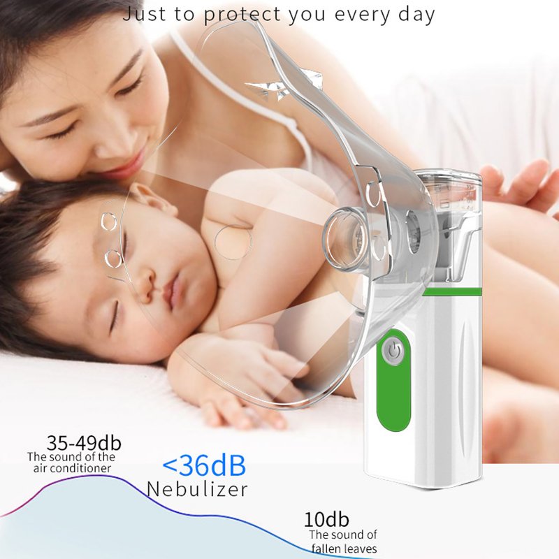 Portable Handheld Ultrasonic Nebulizer Phlegm Cough Relieving Pocket Machine for Home Travel 