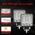 2pcs 10 30v 6000k 96w LED Bar Worklight 3inch Offroad Work Light Interior Led 4x4 Led Tractor Headlight Spotlight For Truck