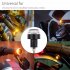 2pcs 12v Cnc Turn Signal Motorcycle Led Handle Bar End Blinker Flashing Lamp For 22mm Handlebar Signal Light 2 red to yellow