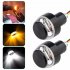 2pcs 12v Cnc Turn Signal Motorcycle Led Handle Bar End Blinker Flashing Lamp For 22mm Handlebar Signal Light 2 red to yellow