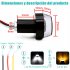 2pcs 12v Cnc Turn Signal Motorcycle Led Handle Bar End Blinker Flashing Lamp For 22mm Handlebar Signal Light 2 red to yellow