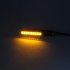 2pcs 12v Motorcycle LED Turn Signal Indicator Horizontal Shape Light Lamp Universal Use Yellow light