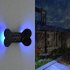 2pcs 3w Outdoor Solar Wall Lamp With Solar Panels IP65 Waterproof Night Light Wall Light Fixtures For Garden Balcony Yard Street Decor Colorful light