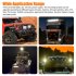 2pcs 4 Inch Ip67 Waterproof Led  Work  Light Bar 16led 48w With Aperture Spotlight Fog Lamp For Car Motorcycle Suv Truck Forklift Boat black