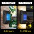 2pcs 6led Solar Wall Light Weather proof Outdoor Step Lamp for Path Garden Patio Pathway Stairs Warm White