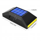 2pcs 6led Solar Wall Light Weather-proof Outdoor Step Lamp