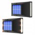 2pcs 6led Solar Wall Light Weather proof Outdoor Step Lamp for Path Garden Patio Pathway Stairs Warm White