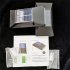 2pcs 6led Solar Wall Light Weather proof Outdoor Step Lamp for Path Garden Patio Pathway Stairs Warm White