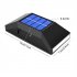 2pcs 6led Solar Wall Light Weather proof Outdoor Step Lamp for Path Garden Patio Pathway Stairs Warm White