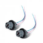 2pcs 7440 Socket Harness Plugs Connectors Pre wired Wiring Sockets T20 Adapter Cable