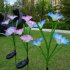 2pcs 8LEDs Solar power Garden Light Morning Glory Lawn Lamp Waterproof Night Light for Outdoor Garden Decoration  Pink and purple mixed