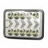 2pcs Aluminum 5 Inches 4x6 Truck Square Lights With Dynamic Sequential Turn Signal With H4 to 3 pin line